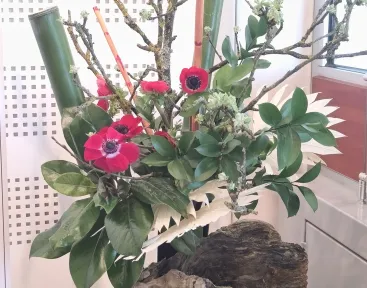 Ikebana composition florale