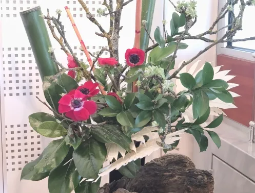 Ikebana composition florale