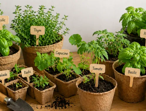 Atelier semis à la bibliothèque