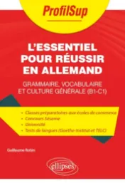 L'essentiel pour réussir en allemand : grammaire, vocabulaire et culture générale (B1-C1) / Guillaume Robin