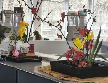 composition florale ikebana