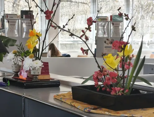 composition florale ikebana