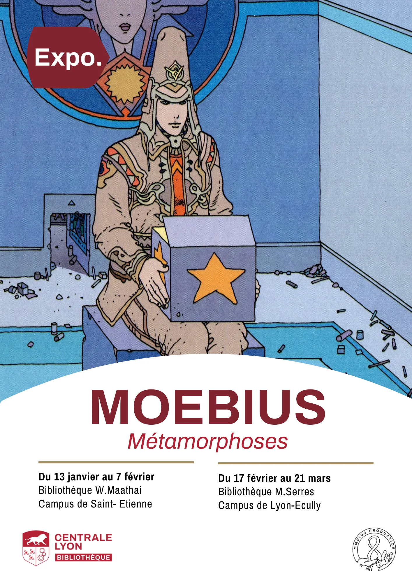Moebius. Metamorphoses. exhibition poster