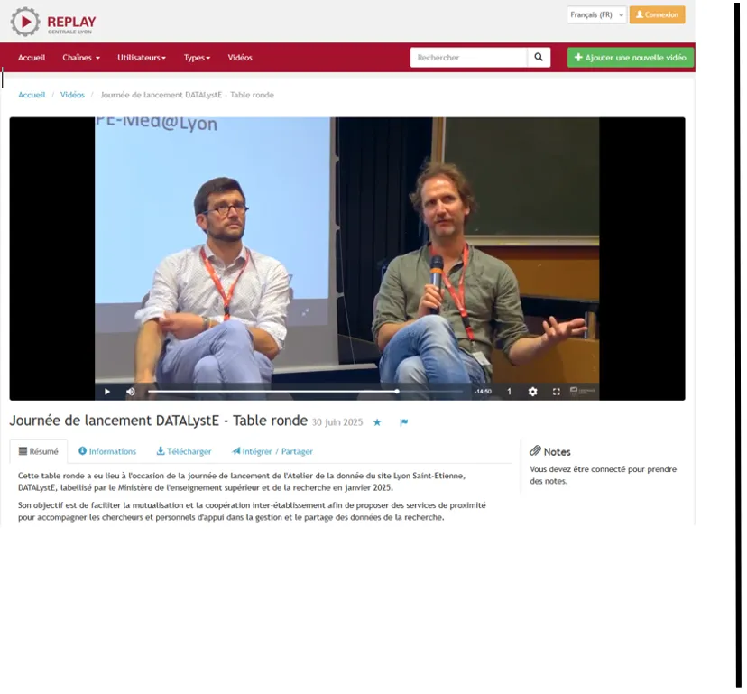 Table ronde DATALystE